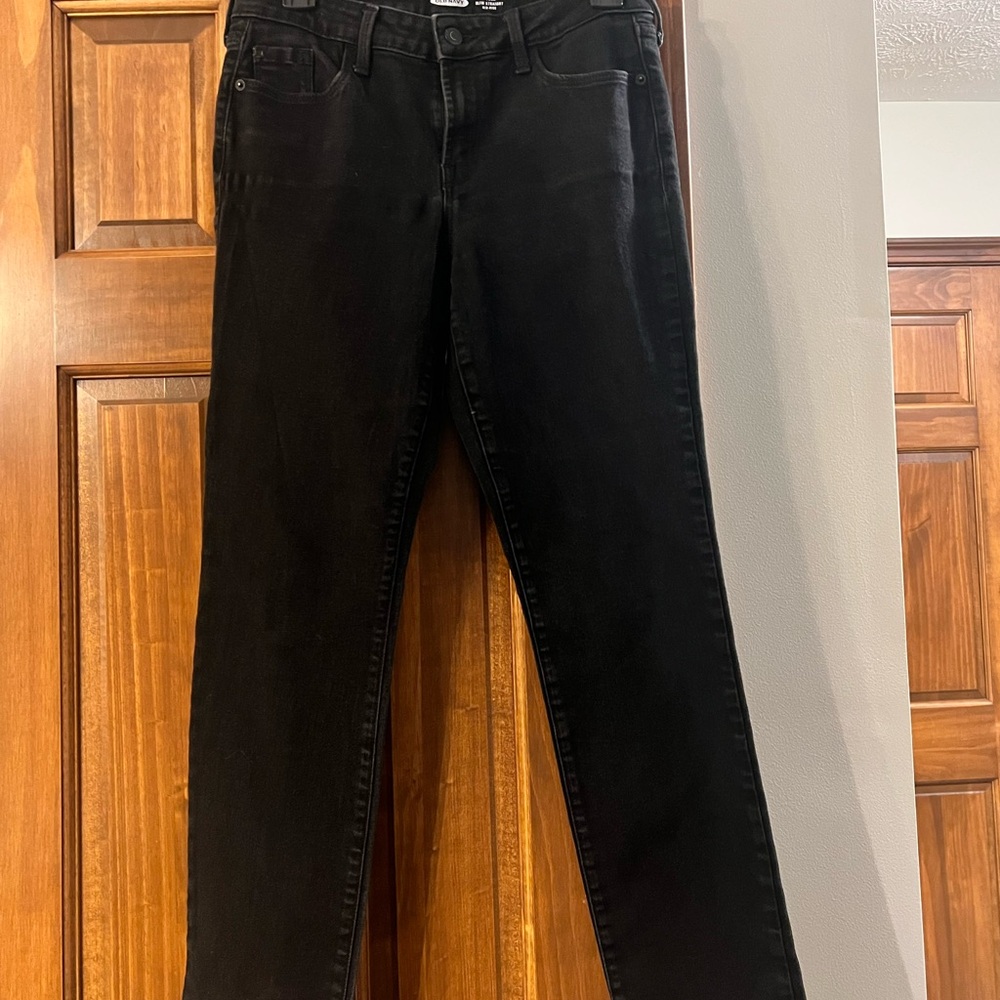 Old Navy Women's Dark Black Skinny Jeans